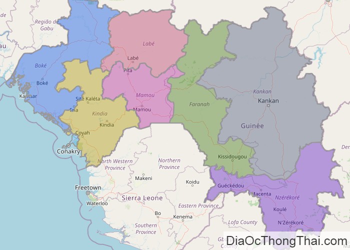 Bản đồ Guinea