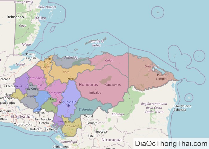 Bản đồ Honduras