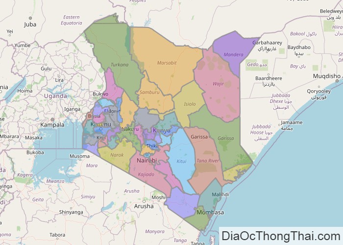 Bản đồ Kenya