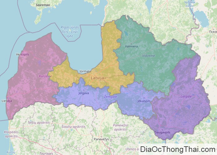 Bản đồ Latvia