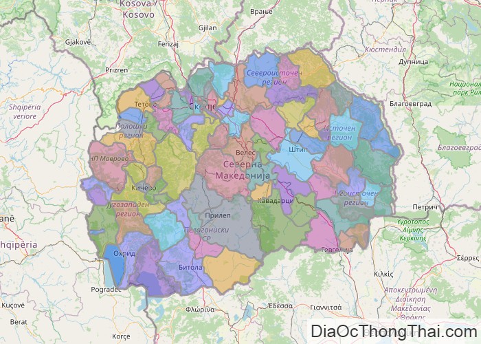 Bản đồ Macedonia