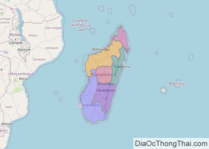 Bản đồ Madagascar