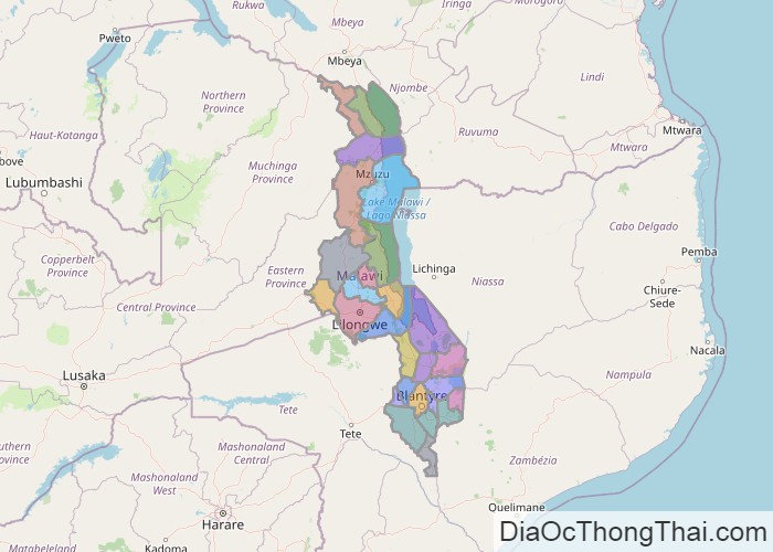 Bản đồ Malawi