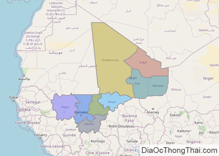 Bản đồ Mali