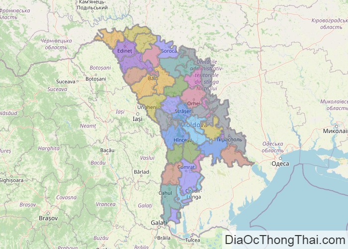 Bản đồ Moldova