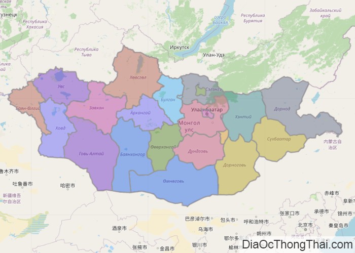 Bản đồ Mông Cổ