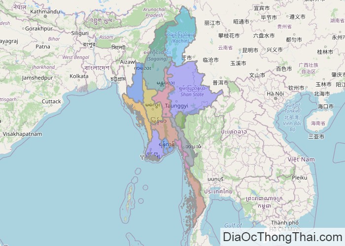 Bản đồ Myanmar