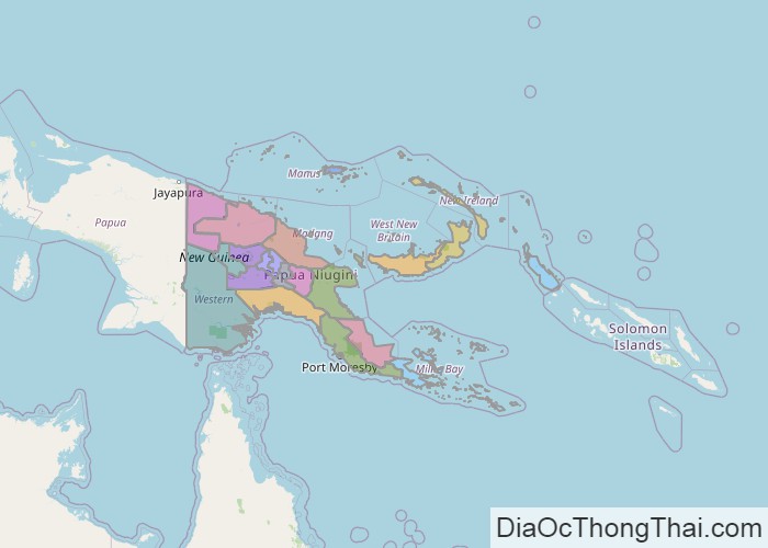 Bản đồ Papua New Guinea
