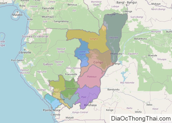 Bản đồ Cộng hòa Congo