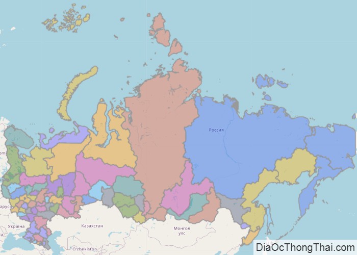 Bản đồ nước Nga