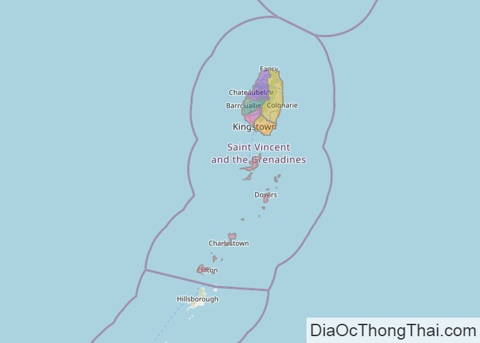 Bản đồ Saint Vincent và Grenadines