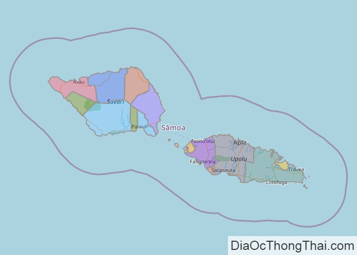Bản đồ Samoa