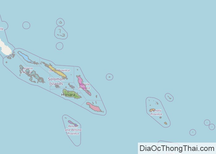Bản đồ Quần đảo Solomon