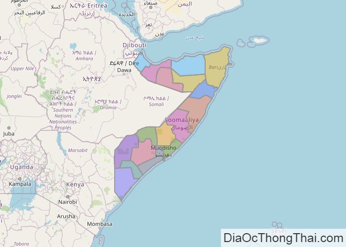 Bản đồ Somalia