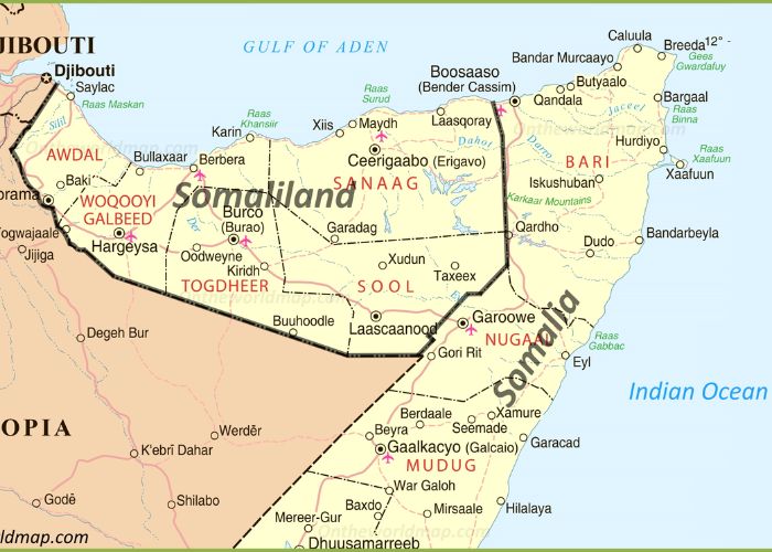 Bản đồ Somaliland