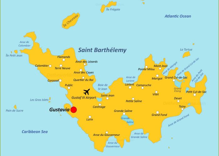 Bản đồ Saint Barthélemy