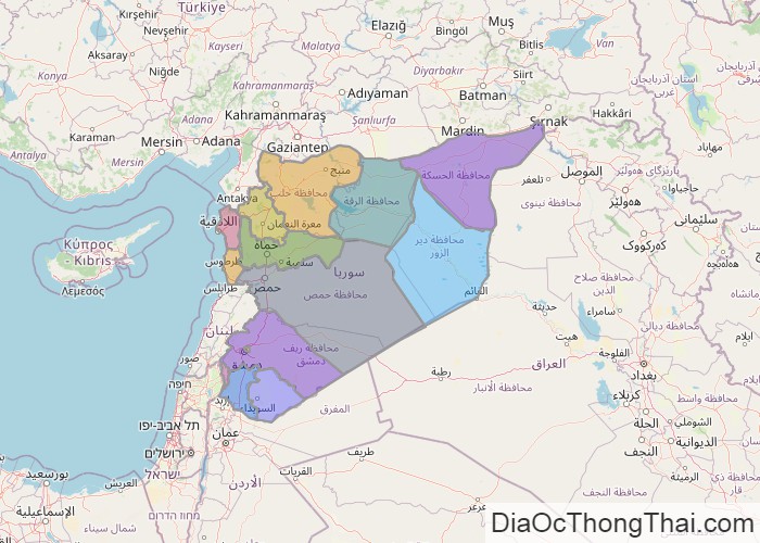 Bản đồ Syria