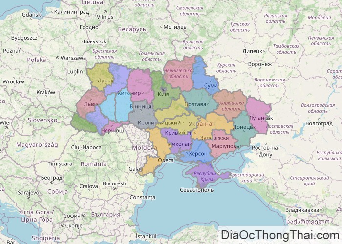 Bản đồ Ukraine