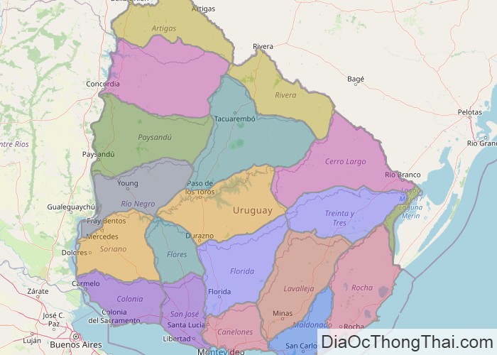 Bản đồ Uruguay