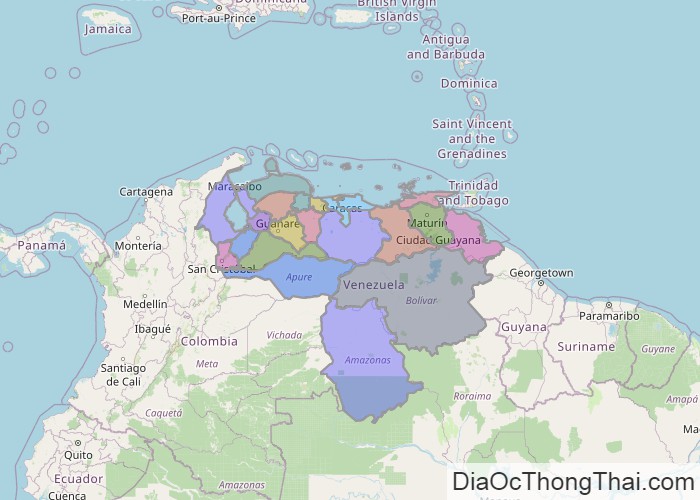 Bản đồ Venezuela
