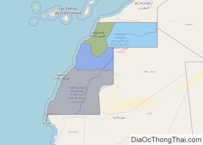 Bản đồ Tây Sahara