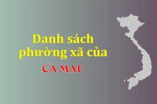 Mã xã phường Cà Mau. Danh sách phường xã Cà Mau (update 2024)