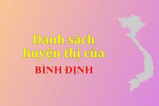 Danh sách các huyện của tỉnh Bình Định (update 2024)