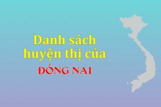 Danh sách các huyện của tỉnh Đồng Nai (update 2024)