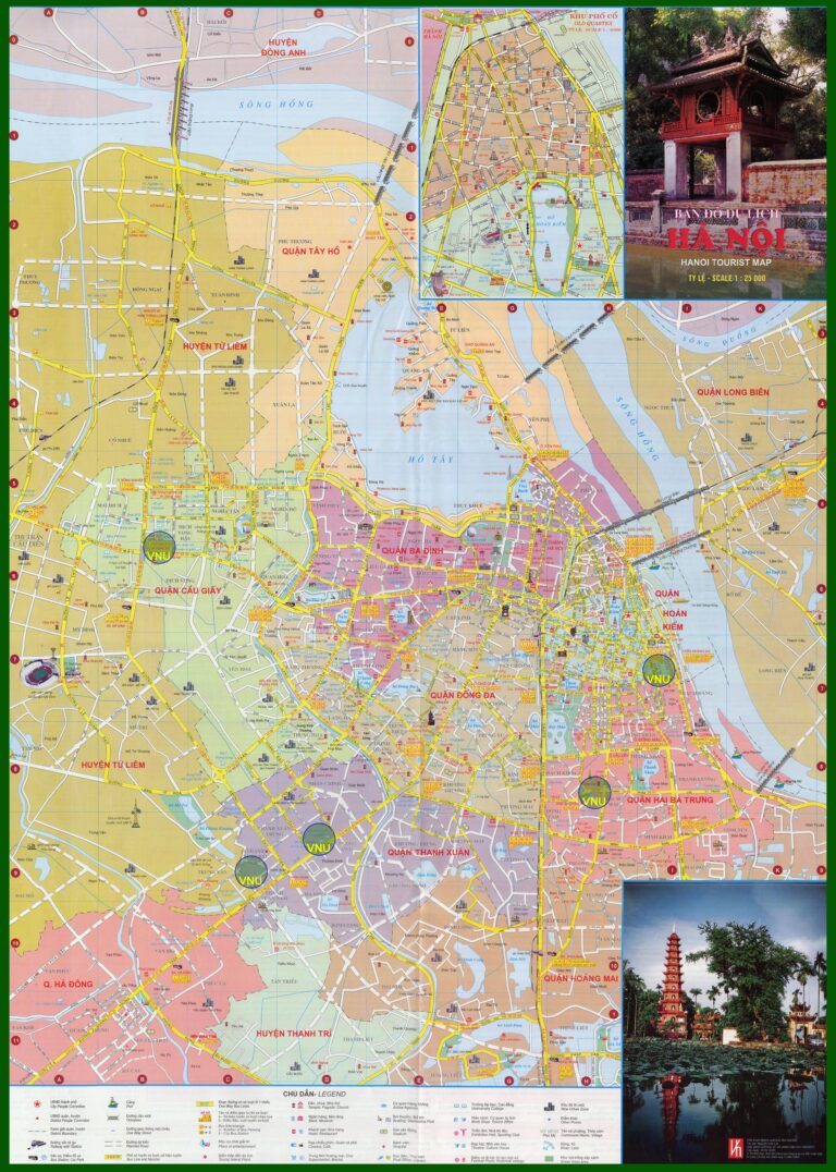 Bản đồ du lịch nội thành Hà Nội