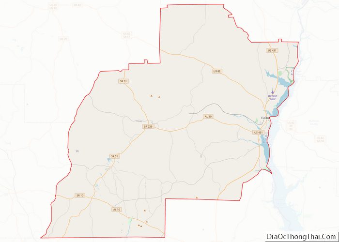 Map of Barbour County