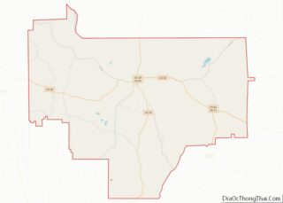 Map of Bullock County, Alabama