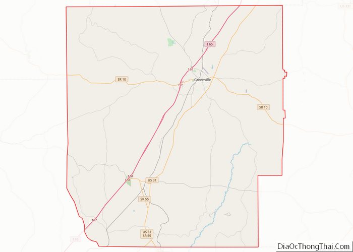 Map of Butler County