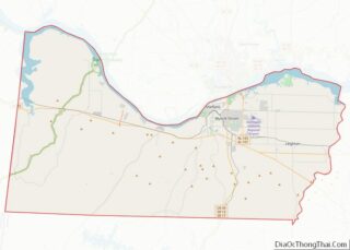 Map of Colbert County, Alabama