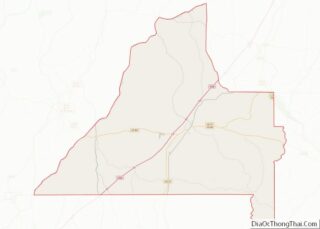 Map of Conecuh County, Alabama