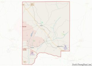 Map of Dale County, Alabama