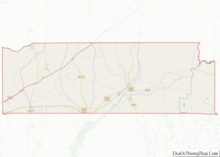 Map of Escambia County, Alabama