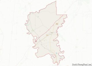 Map of Greene County, Alabama