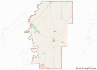 Map of Hale County, Alabama