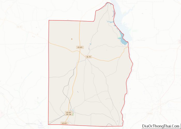 Map of Henry County