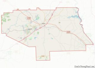 Map of Lee County, Alabama