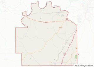 Map of Lowndes County, Alabama