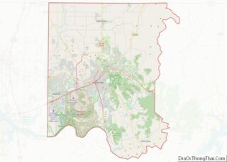 Map of Madison County, Alabama