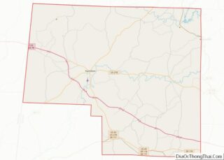 Map of Marion County, Alabama