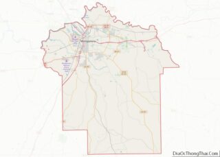 Map of Montgomery County, Alabama