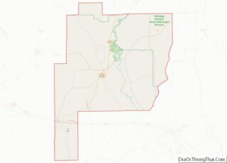 Map of Perry County, Alabama