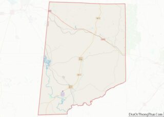 Map of Pickens County, Alabama