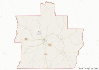 Map of Pike County, Alabama