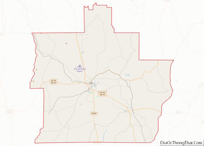 Map of Pike County