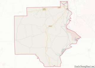 Map of Russell County, Alabama