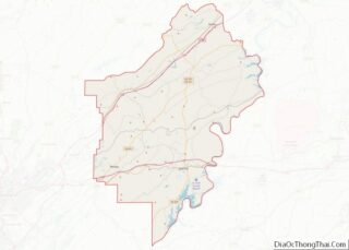 Map of St. Clair County, Alabama